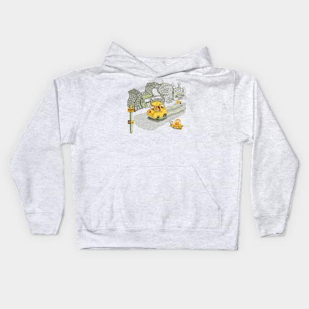 S Car Go Kids Hoodie by Laura Brightwood